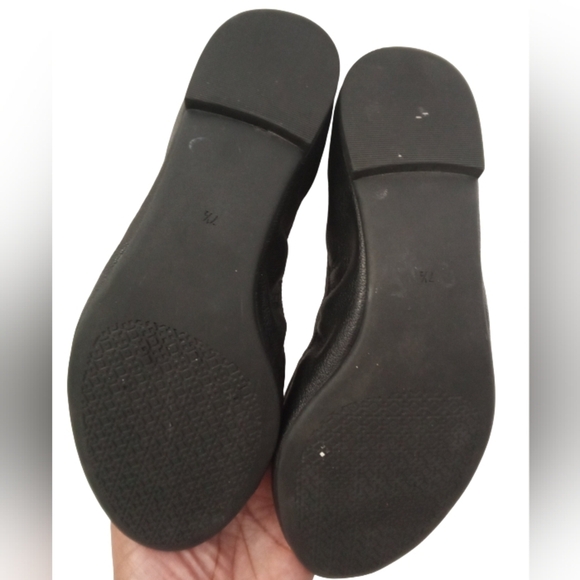 Tory Burch Women's Allie Black Leather Flat Loafers Size 7.5 - Picture 6 of 8